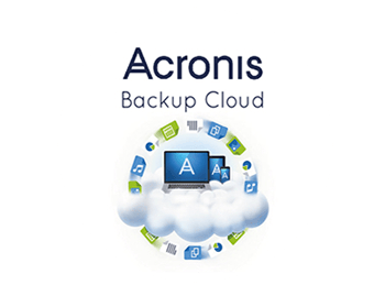 Logotipo de la nube de copia de seguridad de Acronis.